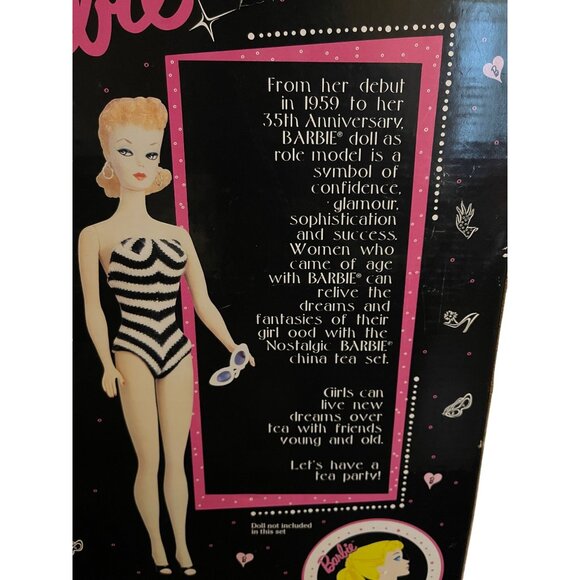 Barbie 35th Anniversary Miniature Nostalgic China Teaset For Ages 8 & Up - Picture 5 of 15